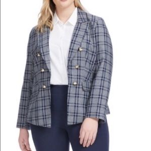 Draper James x Eloquii Plaid Blazer SZ 28